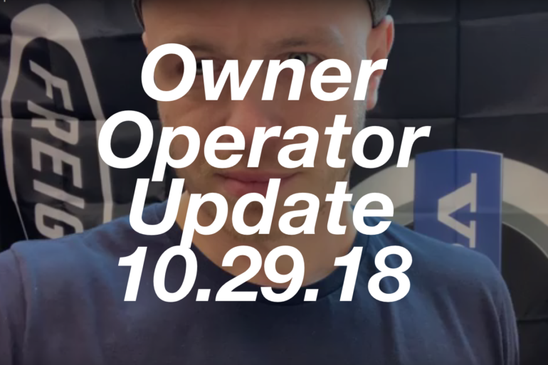 Owner Operators Update 10.29.18
