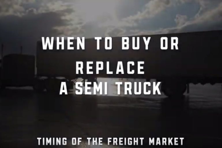 When to buy or replace a semi truck