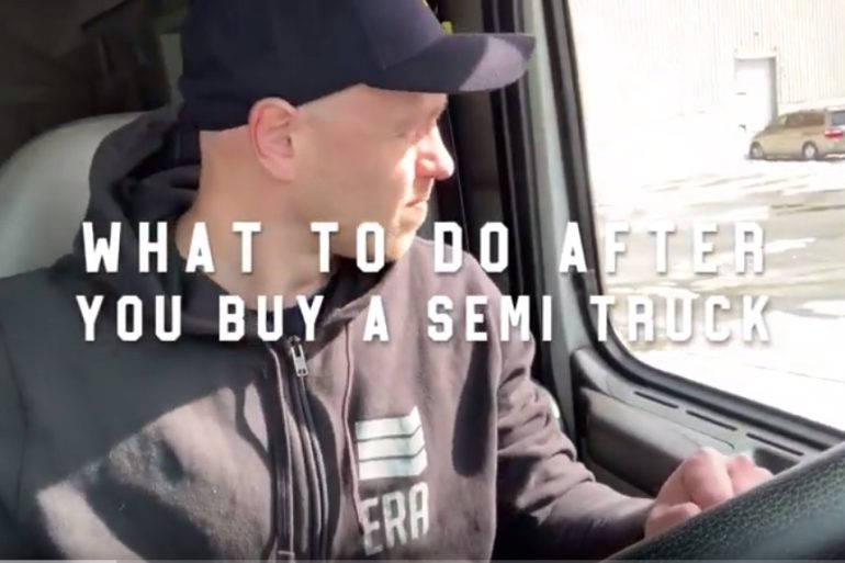 What to do after you buy a truck